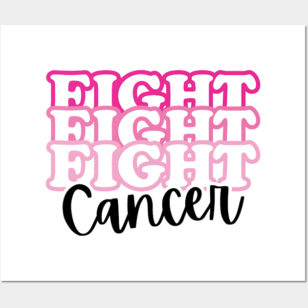 Fight Cancer Wall Art by ShortsandLemons